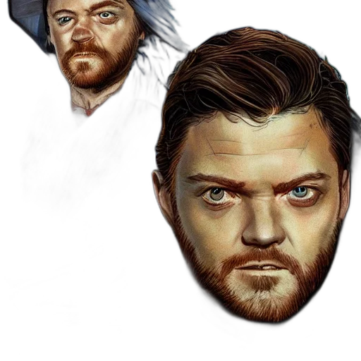 face, photorealistic, concept art, comic book art transparent PNG cut-out