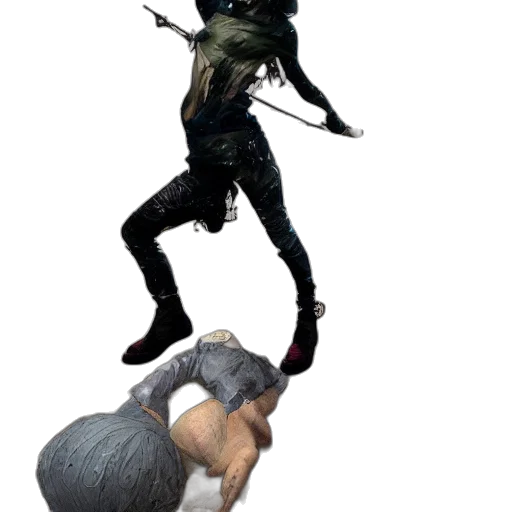 weapon, creature, staff, mask transparent PNG cut-out