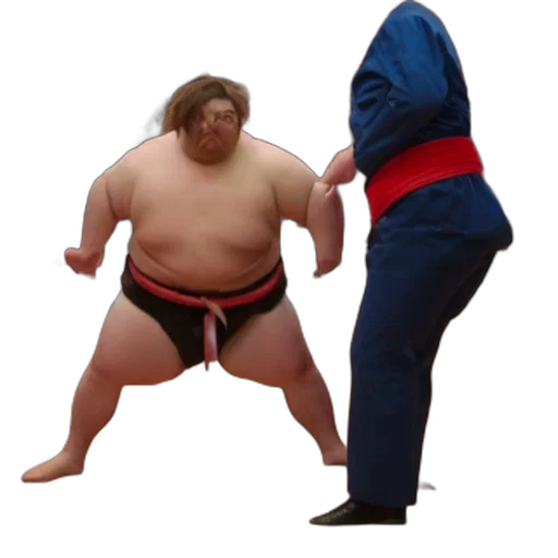 creature, jacket, staff, mask transparent PNG cut-out