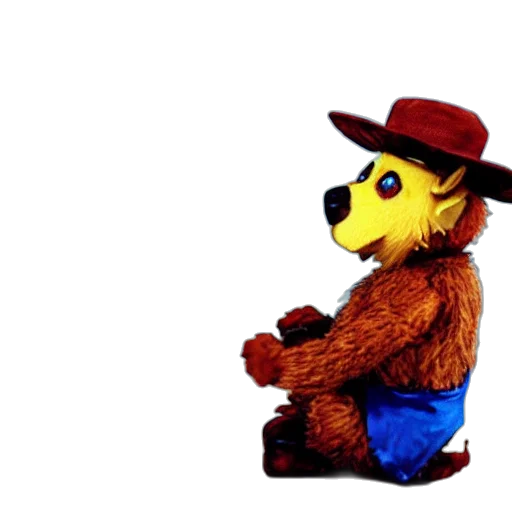 hat, jacket, staff, animal transparent PNG cut-out