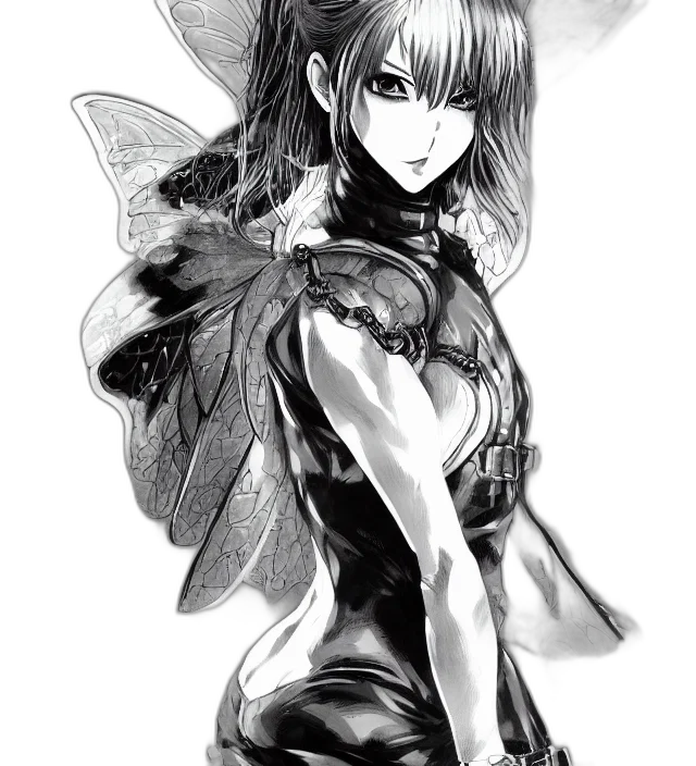 dress, robot, weapon, comic book art transparent PNG cut-out