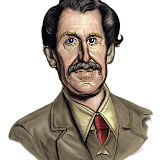 face, staff, jacket, cartoon transparent PNG cut-out
