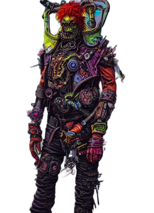 jacket, staff, mask, robot transparent PNG cut-out