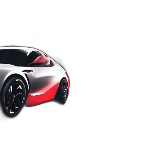 car, 3d render, concept art, photorealistic transparent PNG cut-out