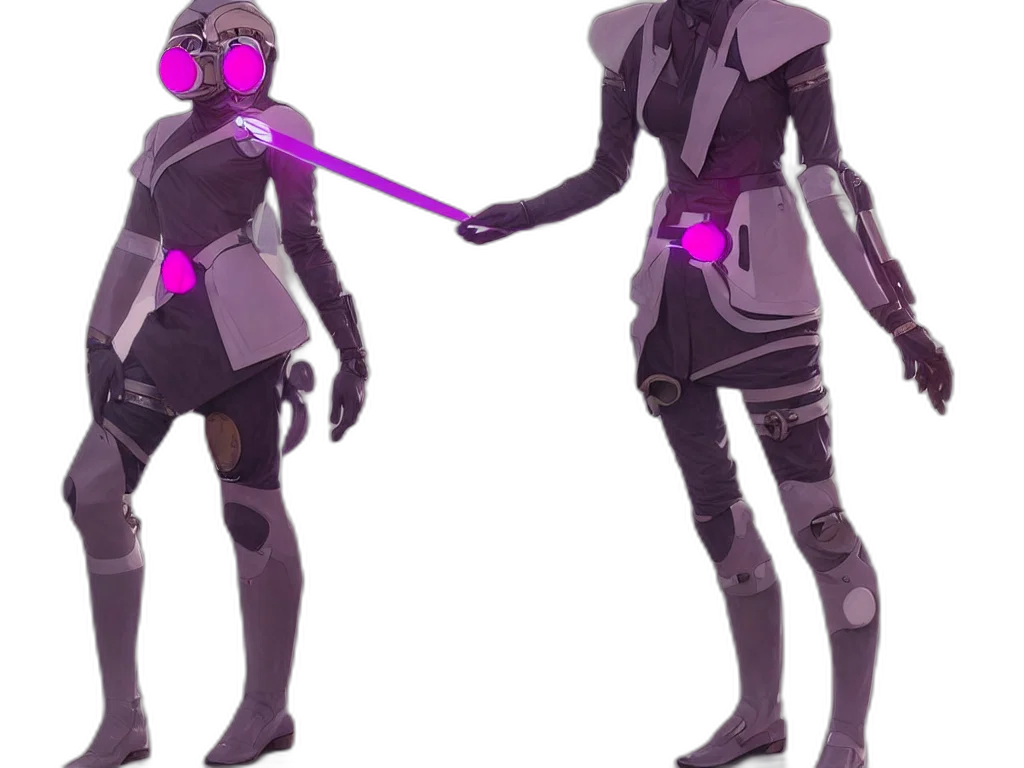 robot, staff, weapon, concept art transparent PNG cut-out