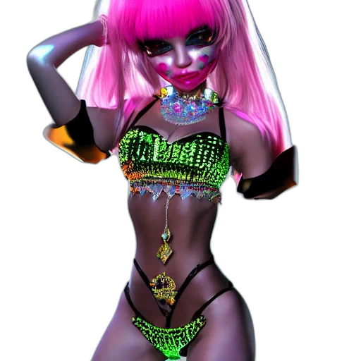 jewelry, mask, robot, cyberpunk transparent PNG cut-out