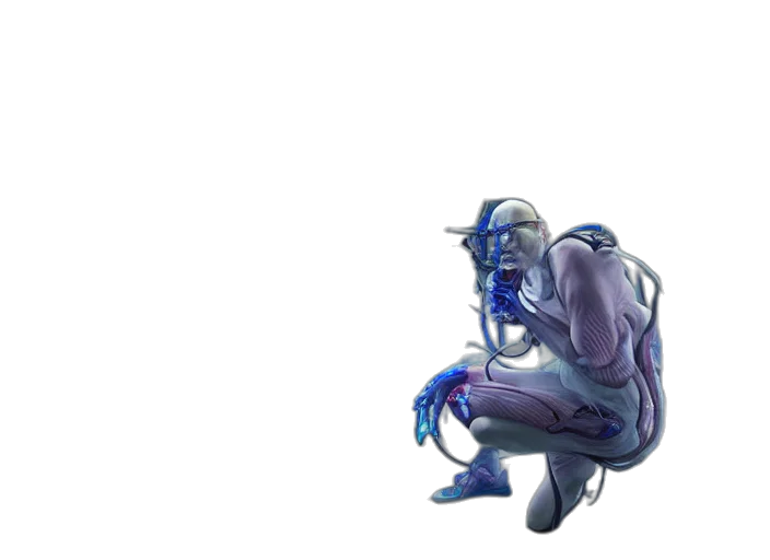 robot, creature, mask, weapon transparent PNG cut-out