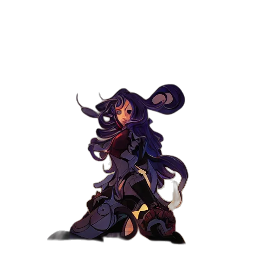 weapon, staff, hair, pixel art transparent PNG cut-out