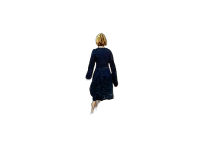jacket, dress, staff, umbrella transparent PNG cut-out