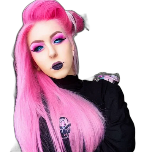 hair, jacket, face, creature transparent PNG cut-out