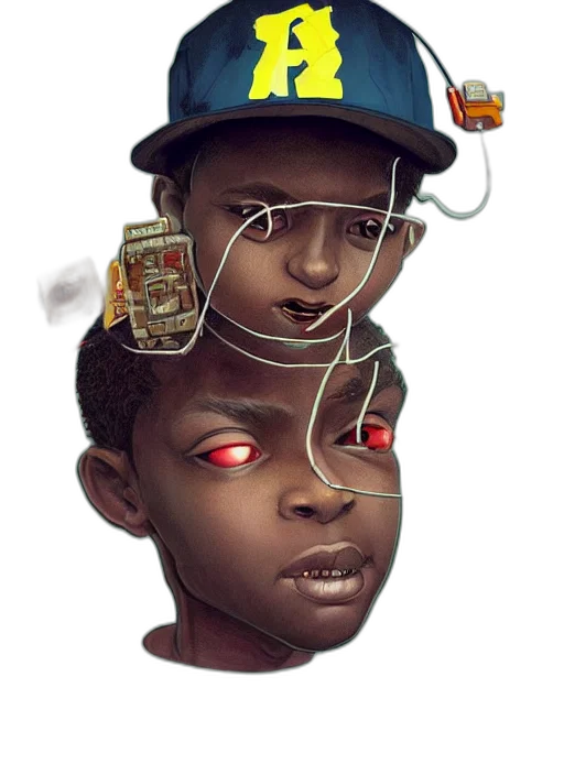 face, robot, crown, mask transparent PNG cut-out