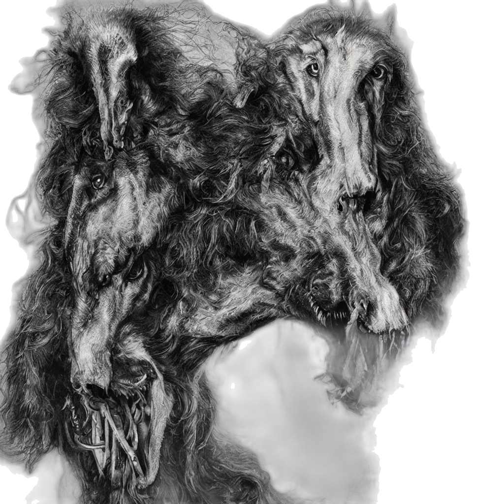hair, mask, dragon, animal transparent PNG cut-out