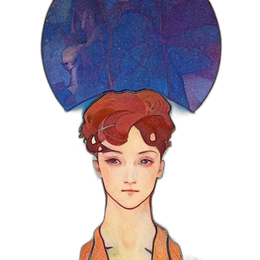 crown, hat, umbrella, staff transparent PNG cut-out