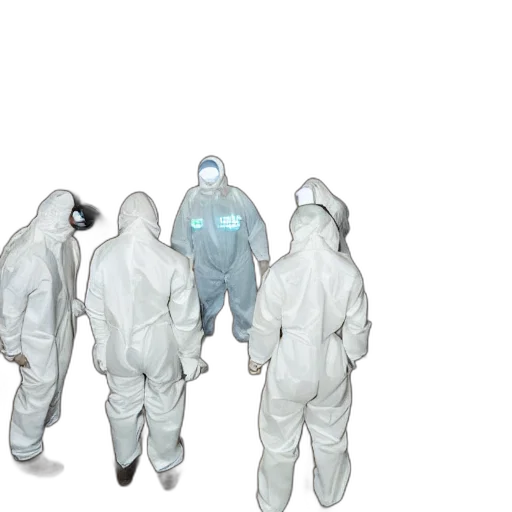 jacket, mask, 3d render, concept art transparent PNG cut-out