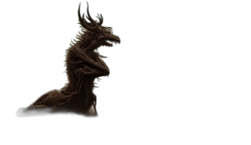 dragon, creature, hair, animal transparent PNG cut-out
