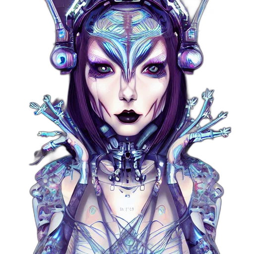 robot, fantasy art, cyberpunk, concept art transparent PNG cut-out