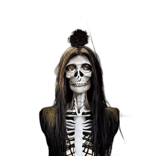 mask, hair, face, jewelry transparent PNG cut-out