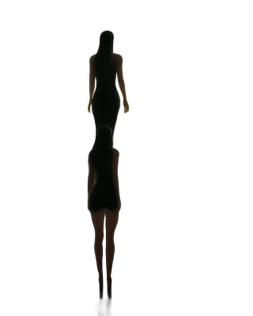dress, staff, jewelry, creature transparent PNG cut-out