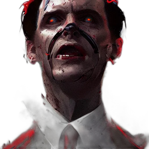 face, mask, creature, concept art transparent PNG cut-out