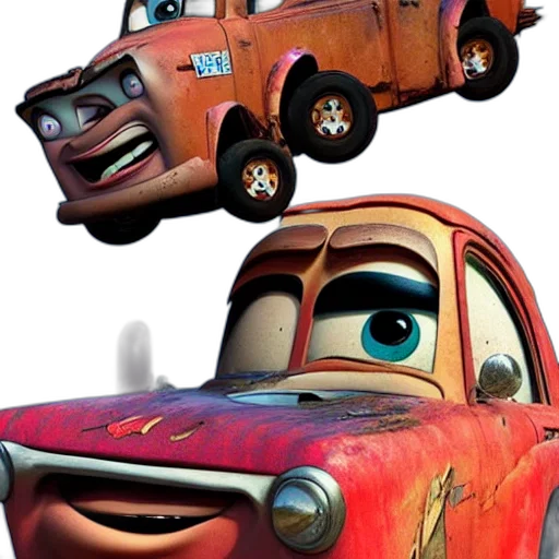 car, robot, face, concept art transparent PNG cut-out
