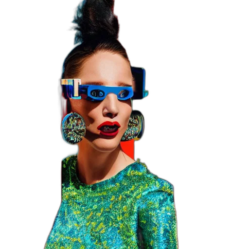 mask, face, jewelry, jacket transparent PNG cut-out