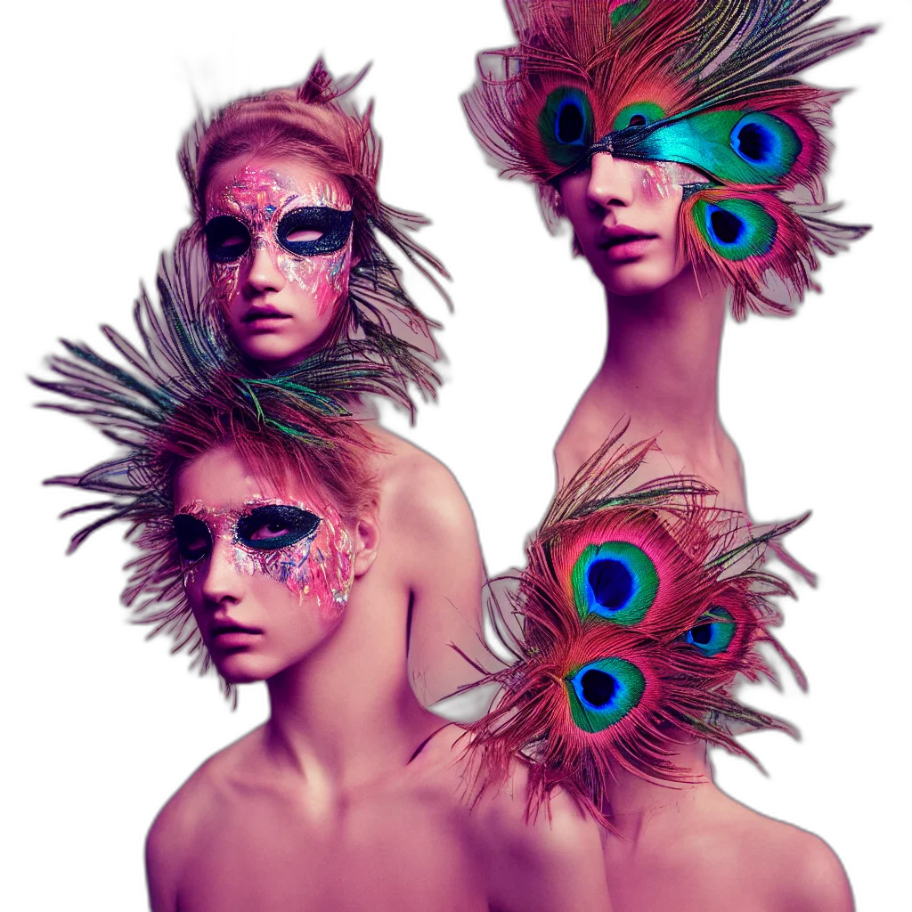 mask, fantasy art, concept art, cyberpunk transparent PNG cut-out