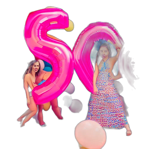 3d render, sweet, sixteen, pool transparent PNG cut-out