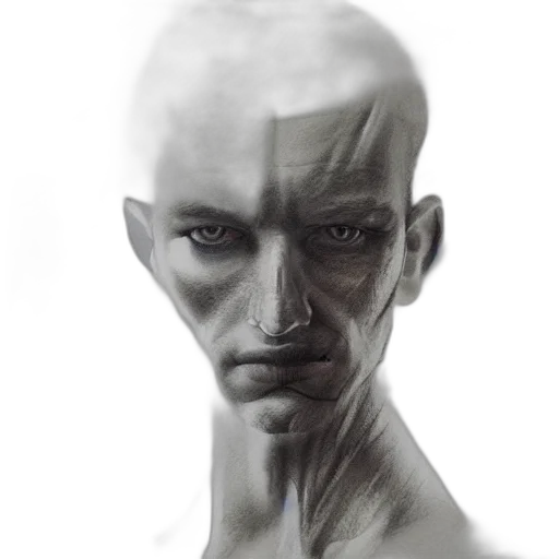 face, mask, robot, creature transparent PNG cut-out