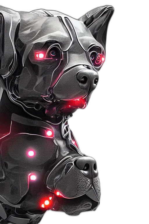 robot, cyberpunk, 3d render, concept art transparent PNG cut-out