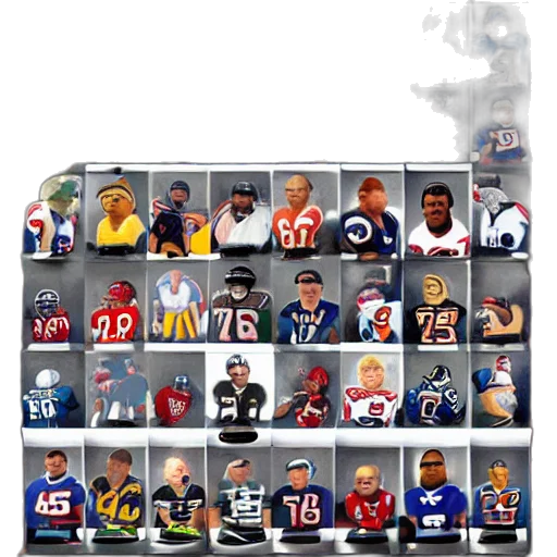 chibi, nfl, players transparent PNG cut-out