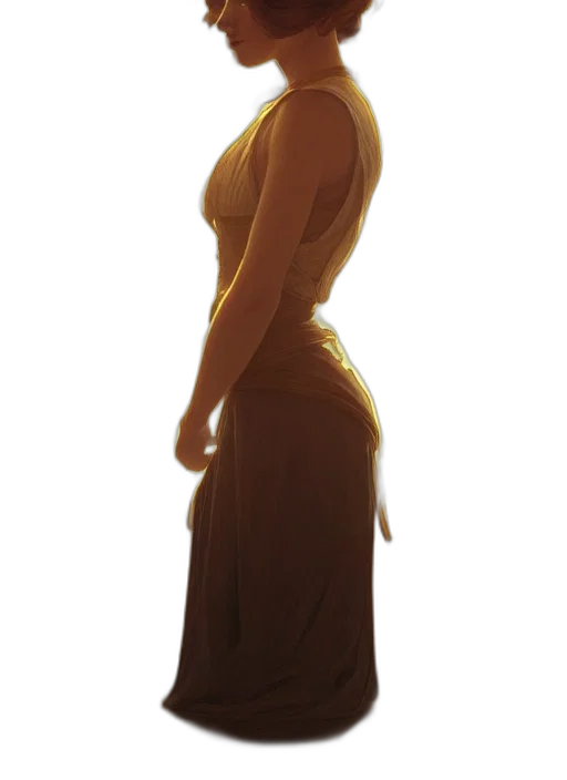 dress, staff, jewelry, crown transparent PNG cut-out