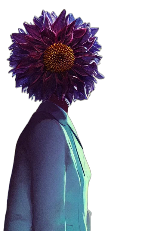 flower, crown, dress, face transparent PNG cut-out