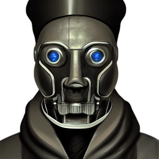 robot, mask, face, staff transparent PNG cut-out