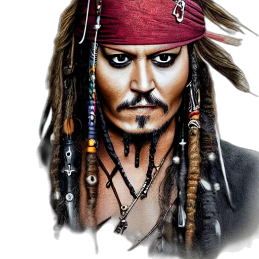 face, jewelry, staff, photorealistic transparent PNG cut-out