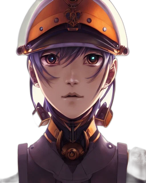robot, face, crown, staff transparent PNG cut-out