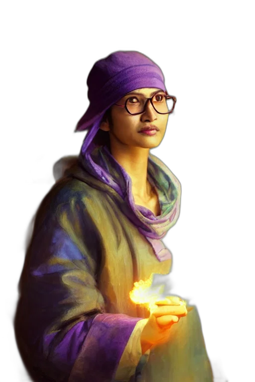jacket, face, staff, hat transparent PNG cut-out