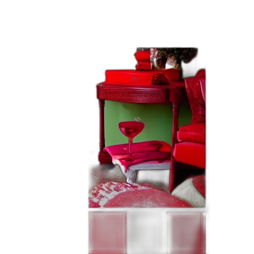 bottle, furniture, jewelry, 3d render transparent PNG cut-out