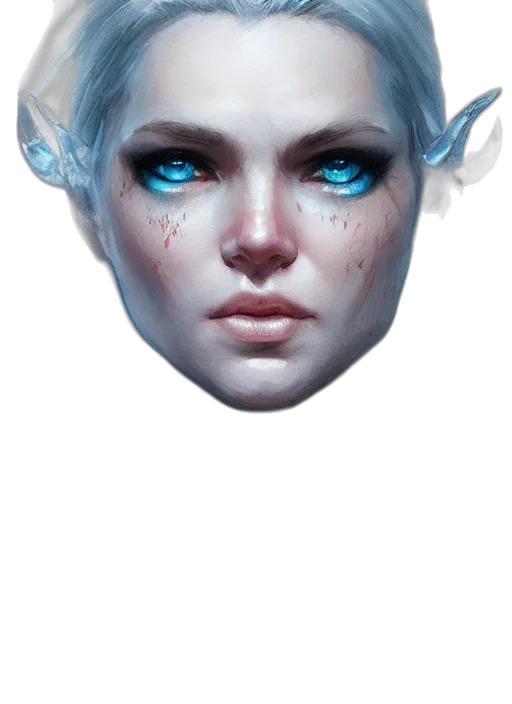 face, mask, creature, crown transparent PNG cut-out