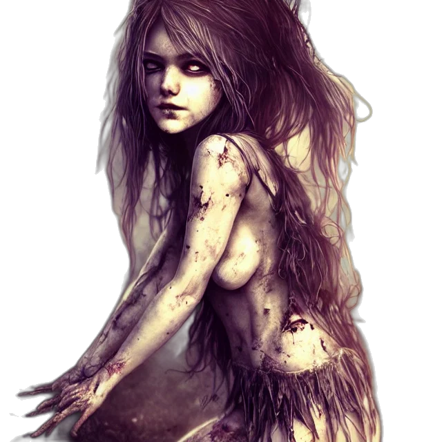 creature, dress, fantasy art, concept art transparent PNG cut-out