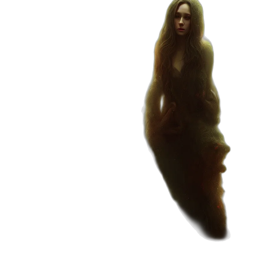 creature, dress, hair, animal transparent PNG cut-out
