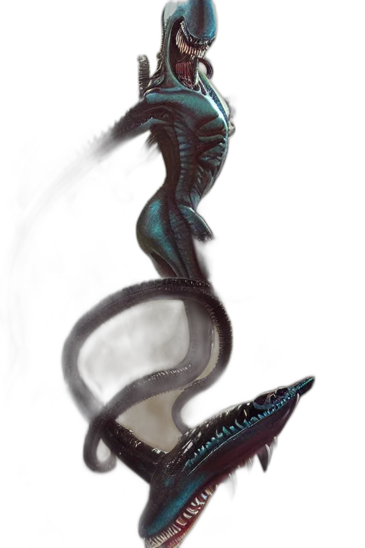 dragon, creature, staff, sword transparent PNG cut-out
