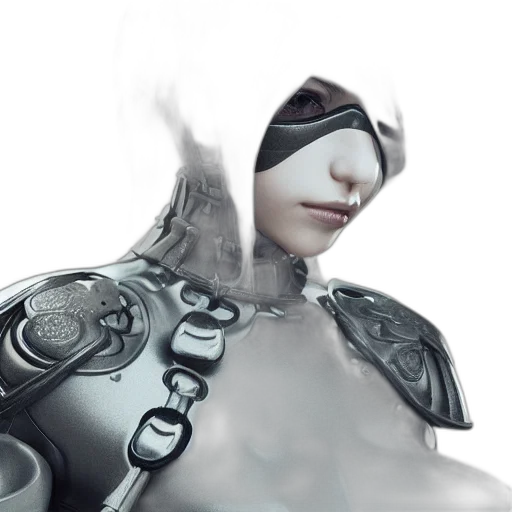 robot, mask, face, staff transparent PNG cut-out