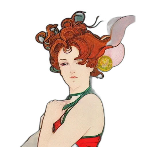 staff, dress, crown, concept art transparent PNG cut-out