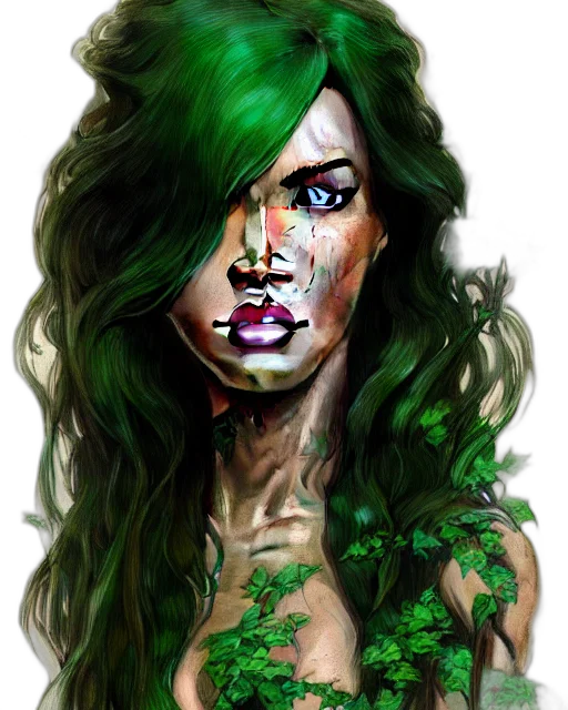 face, fantasy art, photorealistic, comic book art transparent PNG cut-out