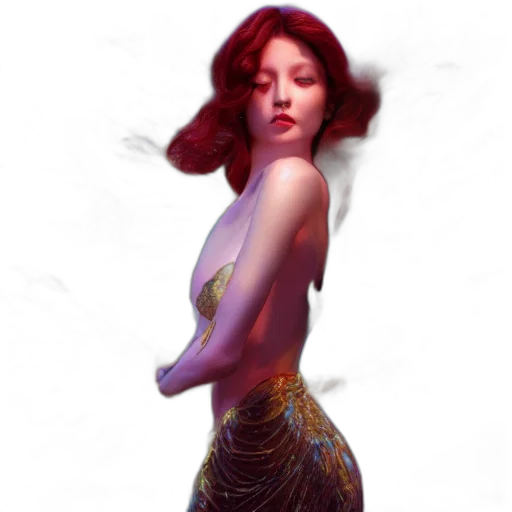 dress, fantasy art, concept art, photorealistic transparent PNG cut-out