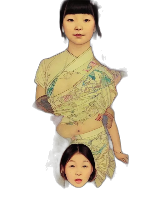 jewelry, dress, photorealistic, oil painting transparent PNG cut-out