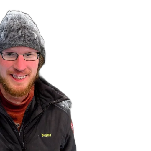 hat, jacket, staff, face transparent PNG cut-out
