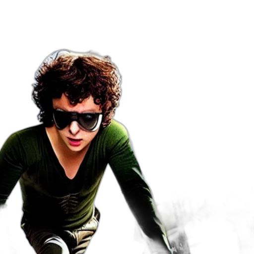 photorealistic, concept art, comic book art, green transparent PNG cut-out