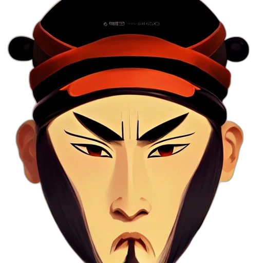 face, mask, crown, staff transparent PNG cut-out