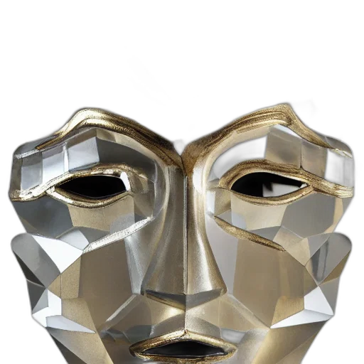 mask, face, crown, jewelry transparent PNG cut-out